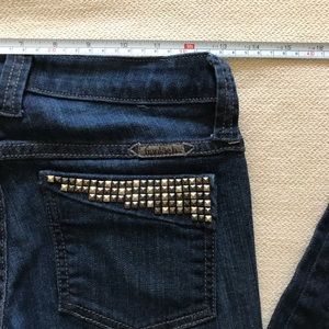 Frankie B Spike Pocket Skinny Straight Leg Jeans